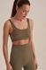 Вкорочений топ у рубчик &mdash; Khaki Bella-0089 фото 1