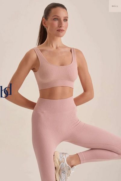 Жіночі легінси у рубчик &mdash; Pink Tint Bella-0027 фото
