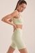 Вкорочений топ у рубчик &mdash; Minty Green Bella-0097 фото 2